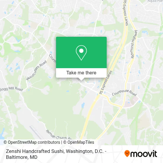 Zenshi Handcrafted Sushi map