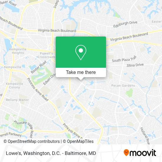 Lowe's map
