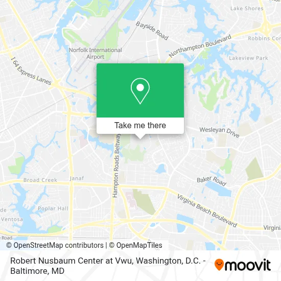 Robert Nusbaum Center at Vwu map