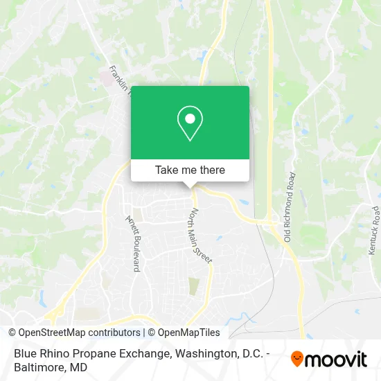 Blue Rhino Propane Exchange map
