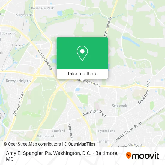 Amy E. Spangler, Pa map