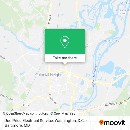 Joe Price Electrical Service map
