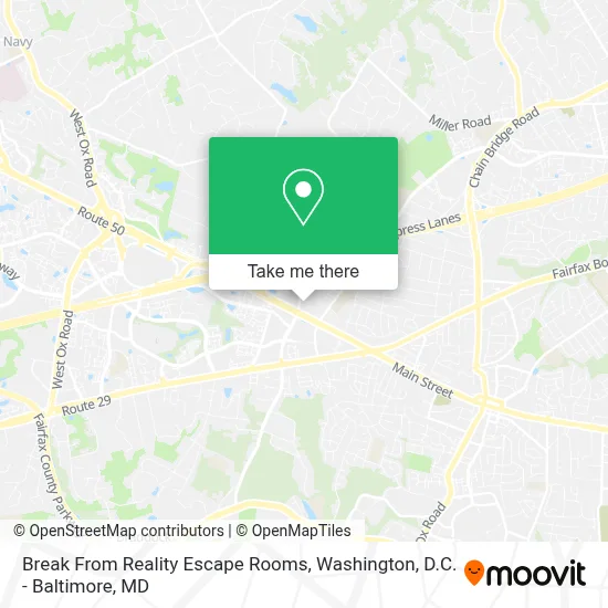 Break From Reality Escape Rooms map