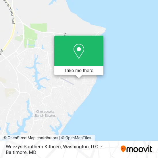 Weezys Southern Kithcen map