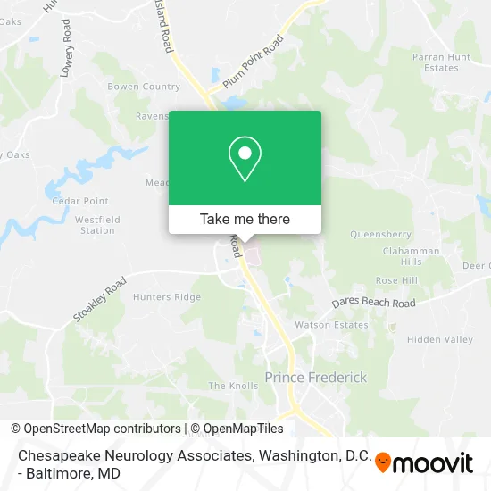 Chesapeake Neurology Associates map