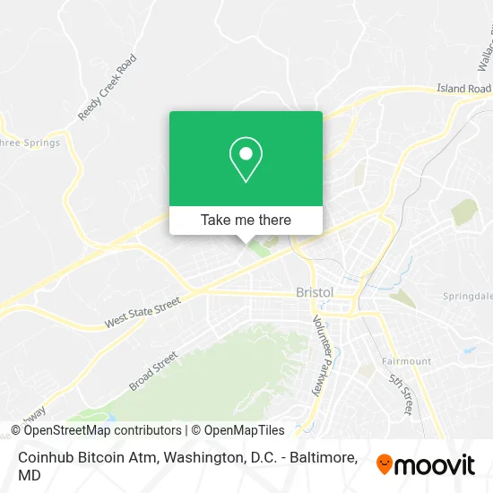 Coinhub Bitcoin Atm map