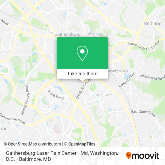 Gaithersburg Laser Pain Center - Md map