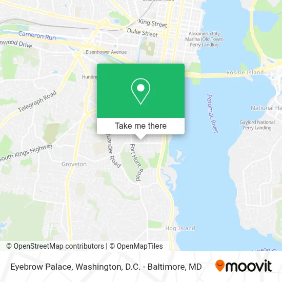 Eyebrow Palace map