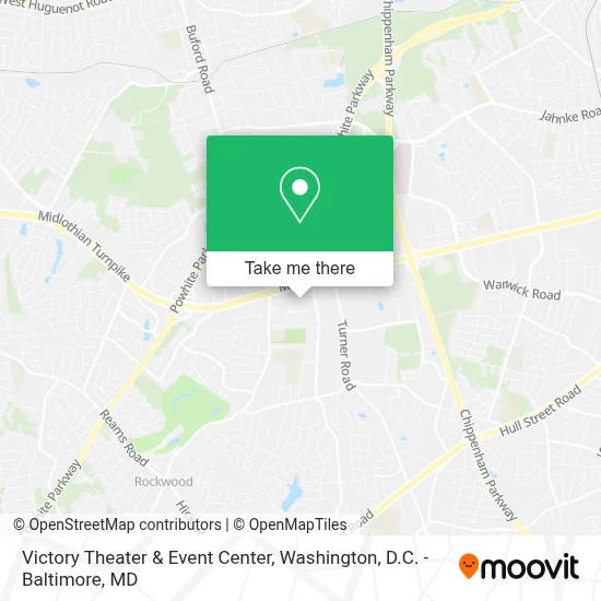 Victory Theater & Event Center map