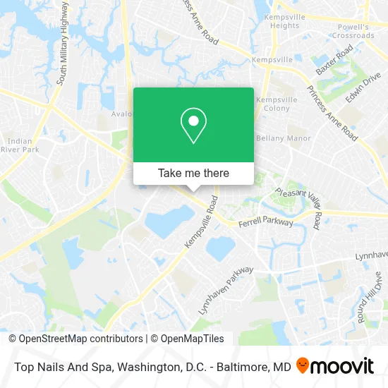 Top Nails And Spa map