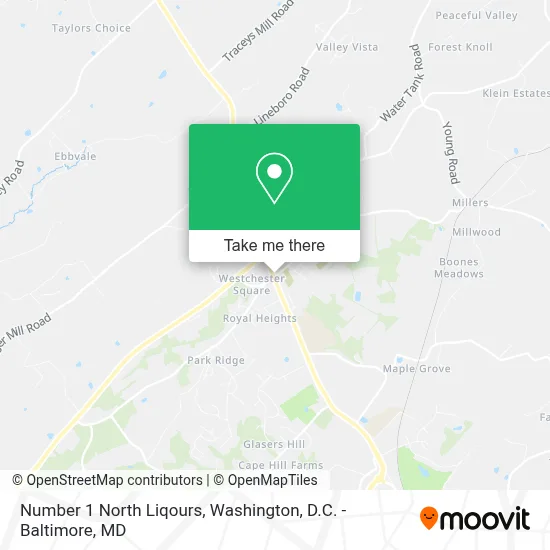 Number 1 North Liqours map