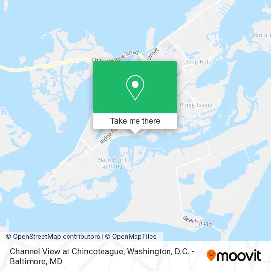 Channel View at Chincoteague map