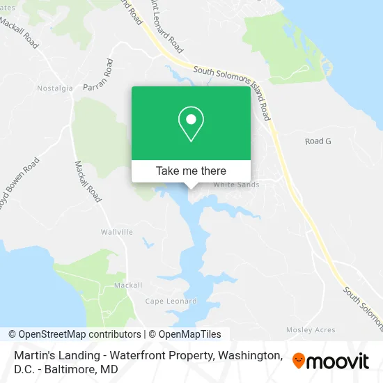 Martin's Landing  - Waterfront Property map