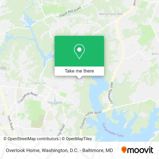 Overlook Home map