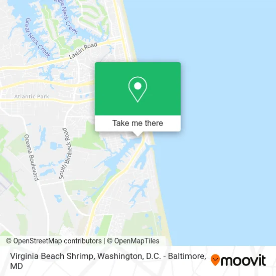 Virginia Beach Shrimp map