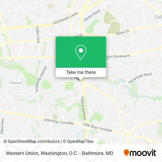 Western Union map