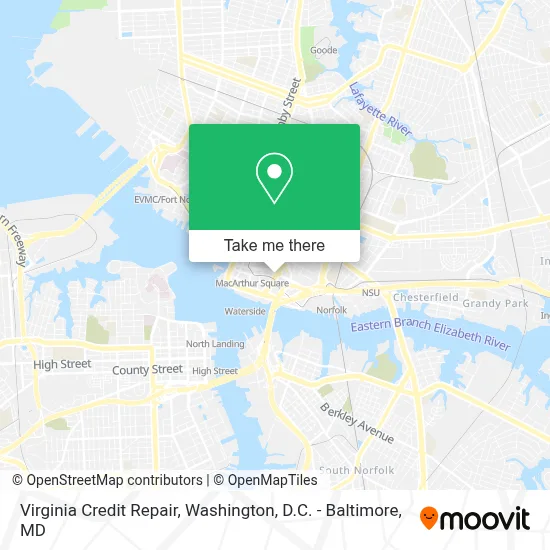 Virginia Credit Repair map