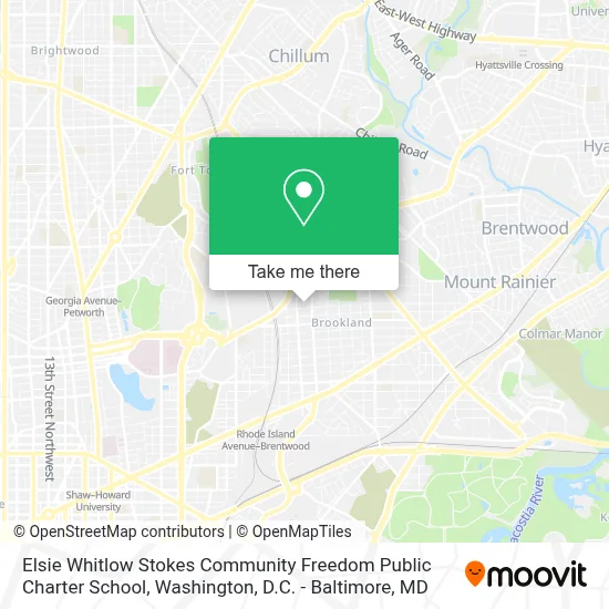 Elsie Whitlow Stokes Community Freedom Public Charter School map