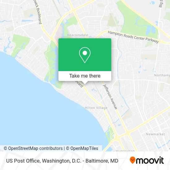 Us Post Office map