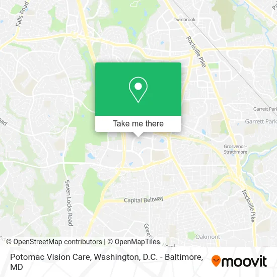 Potomac Vision Care map