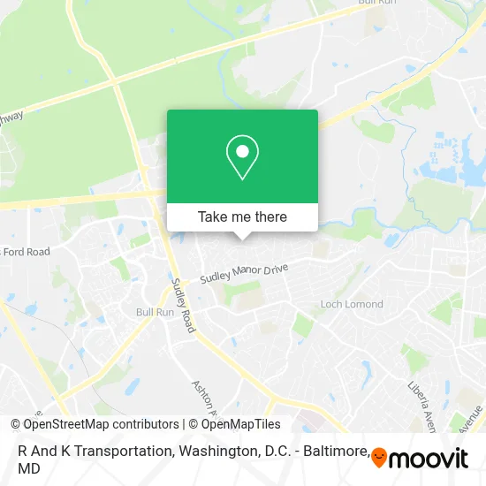 R And K Transportation map