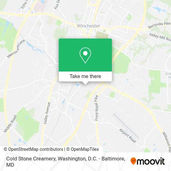 Cold Stone Creamery map