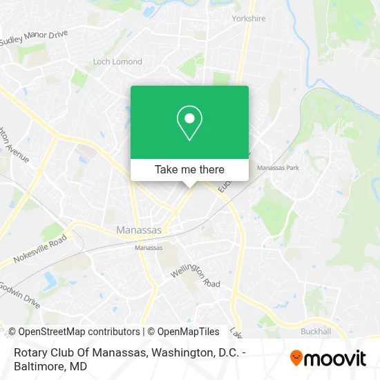 Rotary Club Of Manassas map