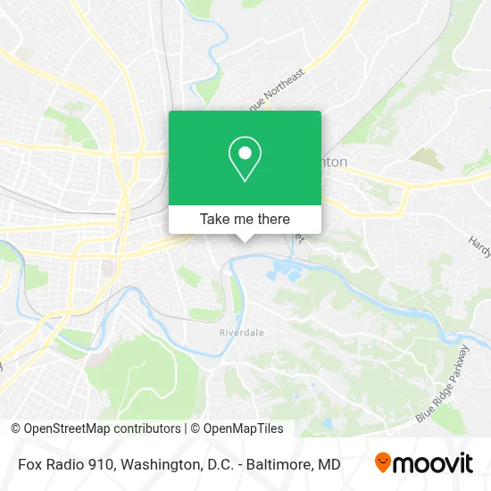Fox Radio 910 map