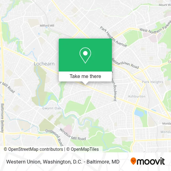 Western Union map