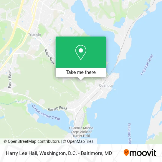 Harry Lee Hall map