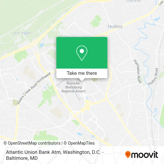 Atlantic Union Bank Atm map
