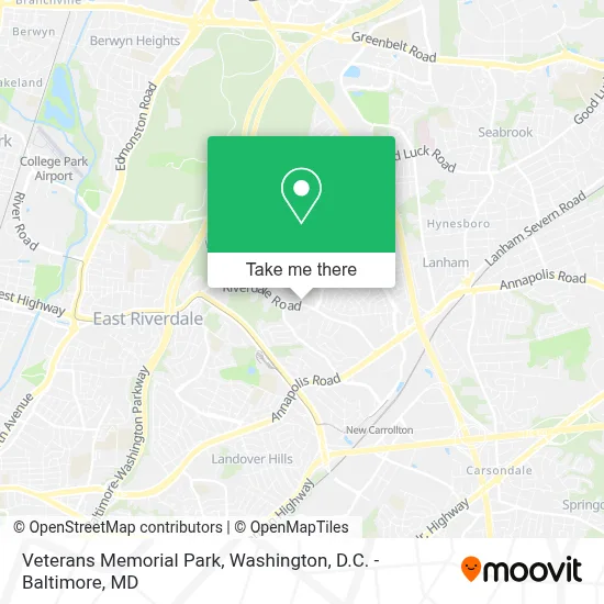 Veterans Memorial Park map