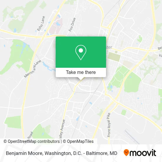 Benjamin Moore map