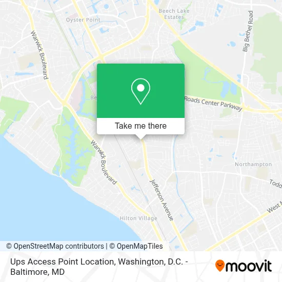 Ups Access Point Location map