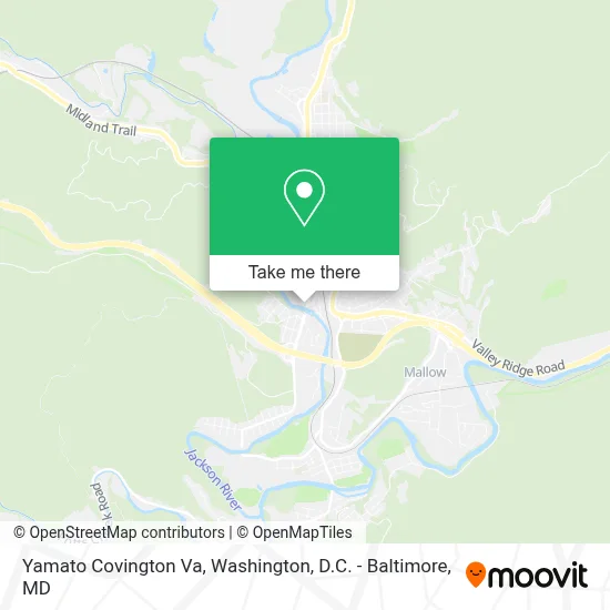 Yamato Covington Va map