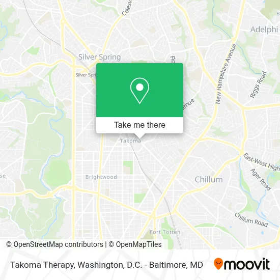 Takoma Therapy map