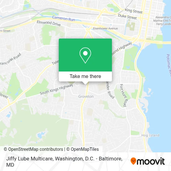 Jiffy Lube Multicare map