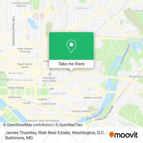James Thomley, Rlah Real Estate map