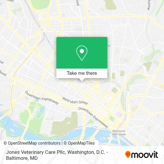 Jones Veterinary Care Pllc map