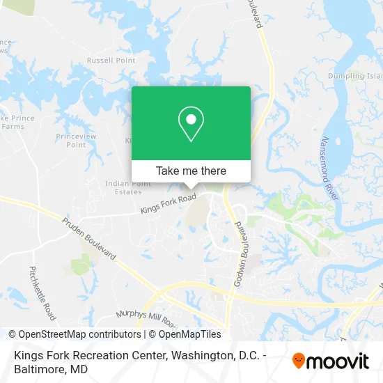 Kings Fork Recreation Center map