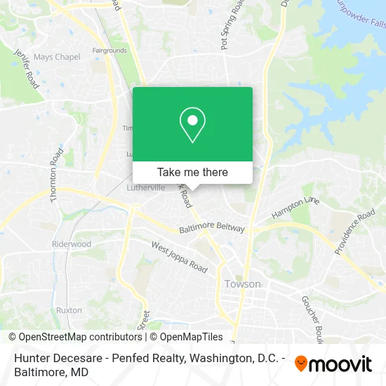Hunter Decesare - Penfed Realty map
