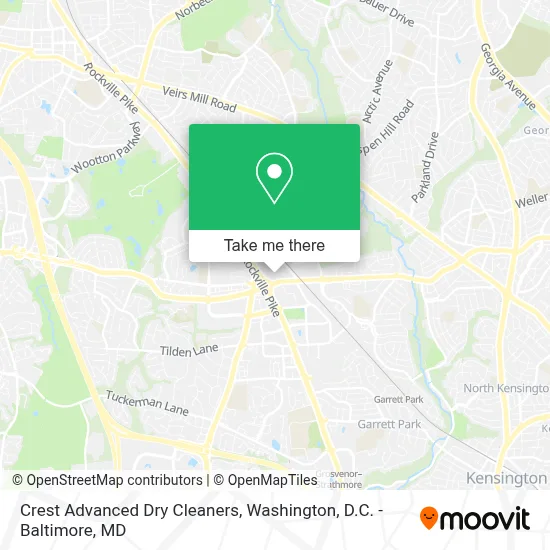 Crest Advanced Dry Cleaners map
