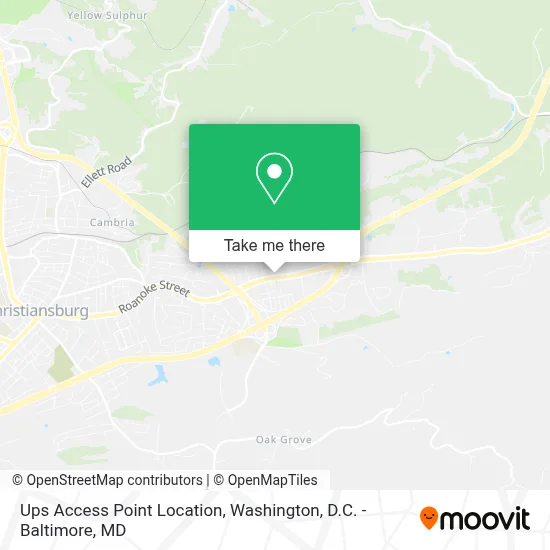 Ups Access Point Location map