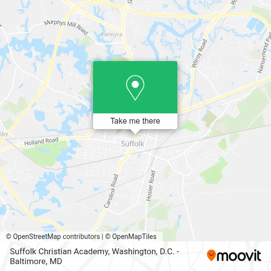 Suffolk Christian Academy map