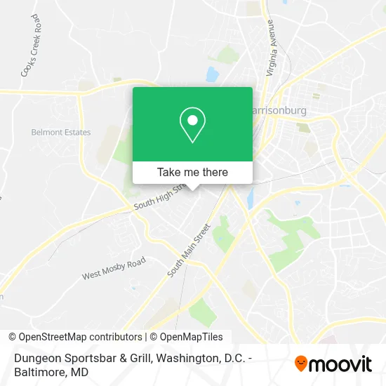 Dungeon Sportsbar & Grill map