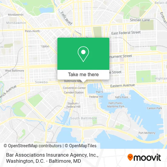 Bar Associations Insurance Agency, Inc. map