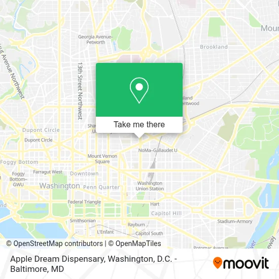 Apple Dream Dispensary map