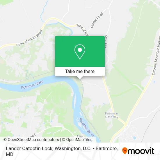 Lander Catoctin Lock map
