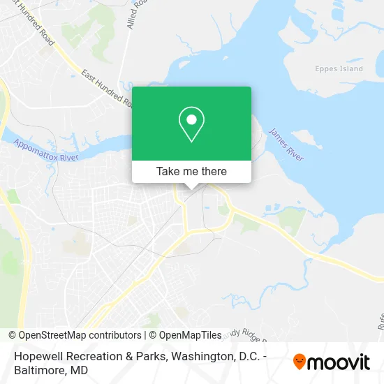 Hopewell Recreation & Parks map