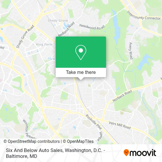 Six And Below Auto Sales map